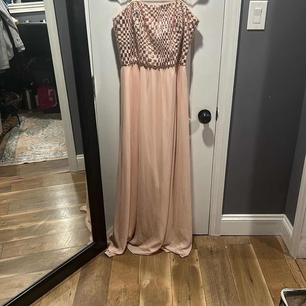 Peach Ralph Lauren Maxi Dress. New without Tags